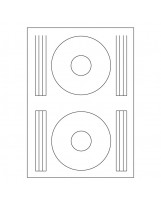 Etikete ILK ZA CD/2 A4 100L Rillprint