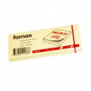 Samoljepivi listići 50x40mm 1/3 Fornax žuti