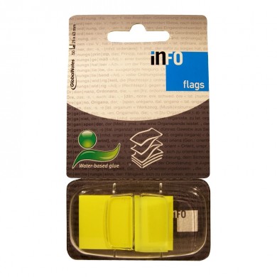 Zastavice 25x43mm Global Notes žute