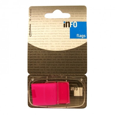 Zastavice 25x43mm Global Notes ružičaste