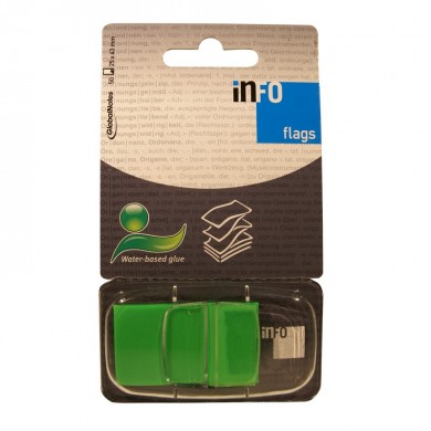 Zastavice 25x43mm Global Notes zelene