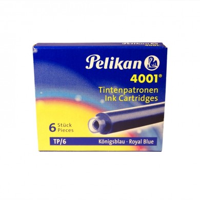 Patrone tintne 1/6 Pelikan 4001 plava