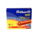 Patrone tintne 1/6 Pelikan 4001 crvena