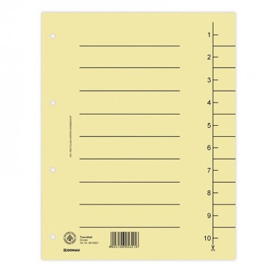 Pregradni karton Donau žuti