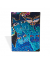 Blue Cats & Butterflies Notes 13x18cm 80 lista Paperblanks