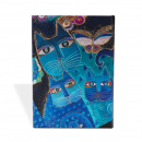 Blue Cats & Butterflies Notes 13x18cm 80 lista Paperblanks