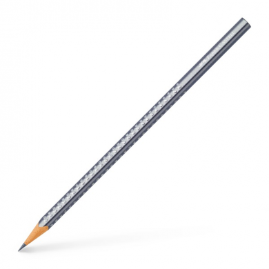 Grafitna olovka Faber-Castell Sparkling metalik siva