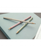 Grafitna olovka Faber-Castell Sparkling metalik siva