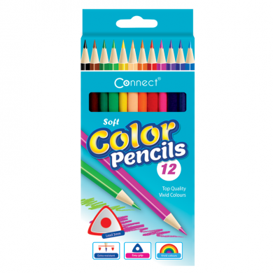 Bojice drvene 12 boja Connect