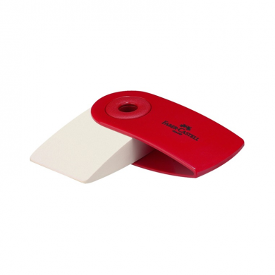 Gumica Sleeve Faber-Castell crvena