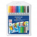 Flomaster &scaron;kolski 12 boja 2 vrha Staedtler Noris Club 320 NWP12
