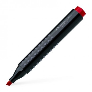 Permanentni marker Faber-Castell Grip 1503 kosi vrh crveni