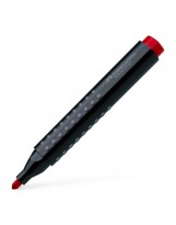 Permanentni marker Faber-Castell Grip 1504 okrugli vrh crveni