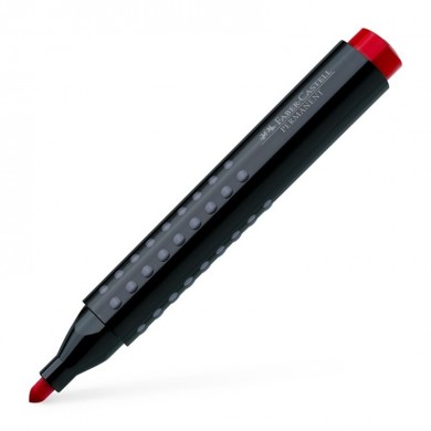 Permanentni marker Faber-Castell Grip 1504 okrugli vrh crveni