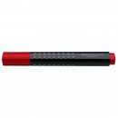Permanentni marker Faber-Castell Grip 1504 okrugli vrh crveni