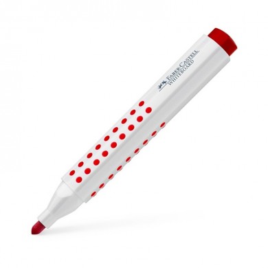 Marker za bijelu ploču Faber-Castell GRIP 1583 okrugli vrh crveni