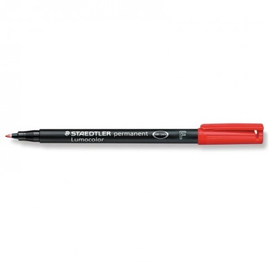 Permanentni flomaster Staedtler Lumocolor F 318 crveni