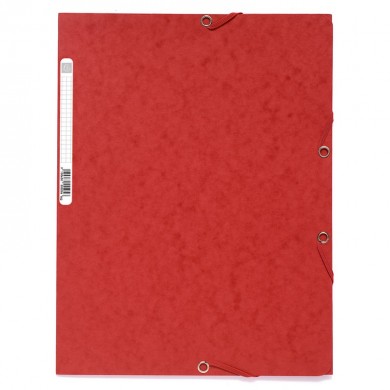 Fascikl s gumicom A4 Exacompta Chartreuse crveni