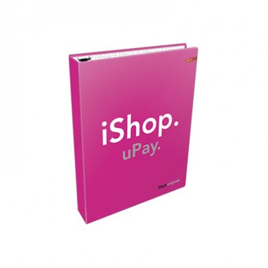 Mapa 4 ringa fi 25mm A4 Connect iStyle ružičasta