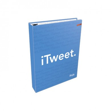 Mapa 4 ringa fi 25mm A4 Connect iStyle svjetlo plava