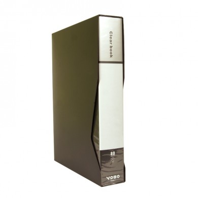 Prospekt mapa A4 80 košuljica s kutijom Yobo crni