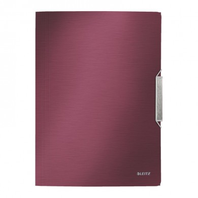 Fascikl s gumicom A4 Leitz Style bordo