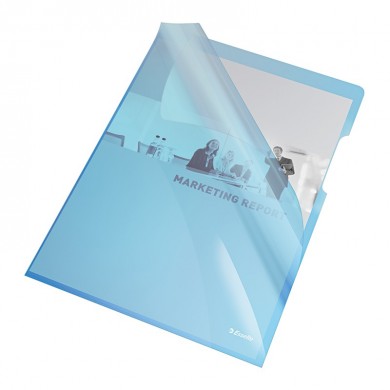 Fascikl L A4 150my Esselte plavi 554350